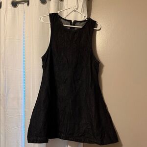 Black Sleeveless A-Line Dress